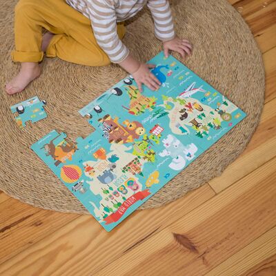 Puzzle APLI harta lumii, 24 piese SOLAPL14550