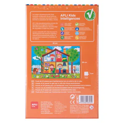 Puzzle educativ APLI Casa mea, 24 piese, 3 ani+ SOLAPL18747