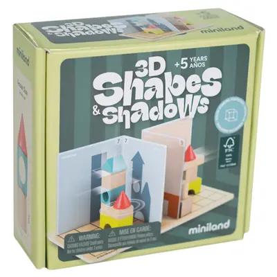 Joc cu provocari de logica si orientare spatiala, forme 3d si umbre, de la 5 ani - okeml46000