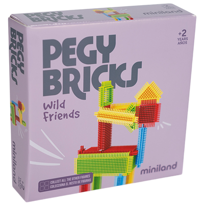 Joc educativ de constructii de la 2 ani, animale salbatice - okeml46062