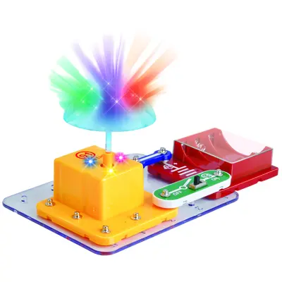 Kit experimente stem electrofun, construieste o lampa disco, de la 8 ani - okeml46103