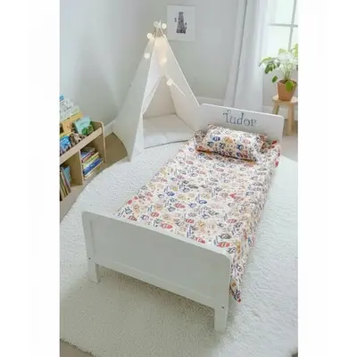 Lenjerie bumbac ranforce pat 3 piese copii 2-8 ani Labubu pentru saltele 140x70 cm ASC6427968006808