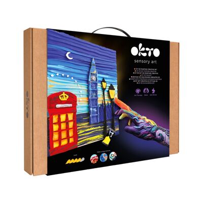 Set pictura 3D cu argila usoara, 30*40cm - London City KRTOK10041