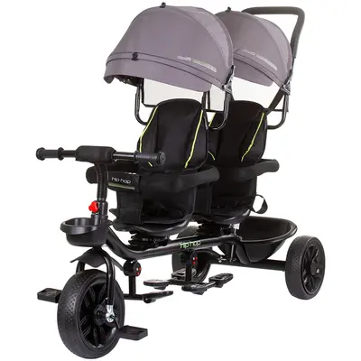 Tricicleta gemeni Chipolino Hip Hop graphite HUBTRKHH0232GT