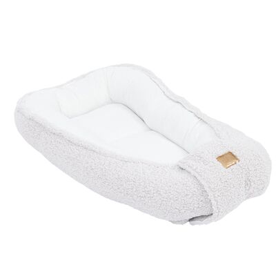 Babynest Pentru Bebelusi Meowbaby   Bearly Off White ,   Spatiu Sigur Pentru Somn Si Joaca Pjbmbek07