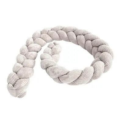 Bumper Impletit Pentru Patut ,   Meowbaby   Aesthetic Ecru, 200 Cm Pjbwkae02