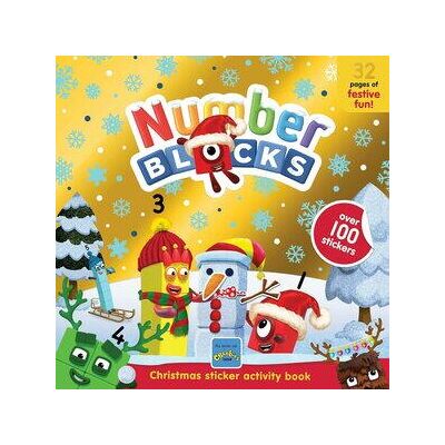 Carte cu abtibilduri si activitati numberblocks - magia craciunului