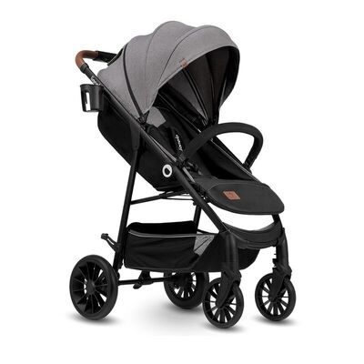 Carucior sport, Lionelo, Zoey, De la nastere, Cu accesorii, Cadru din aluminiu, 0- 15 kg, Conform cu standardul european de securitate EN1888-1, Gri BYNLO-ZOEY_GREY_STONE