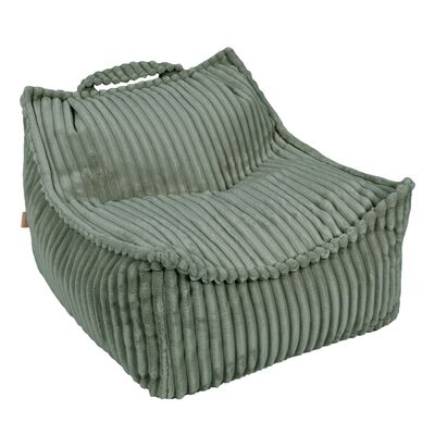 Fotoliu Tip Puf Pentru Copii Meowbaby   Churros Sako Bag ,   Olive Sage Green, Material Certificat Oeko-tex Pjbcsbosg001ie