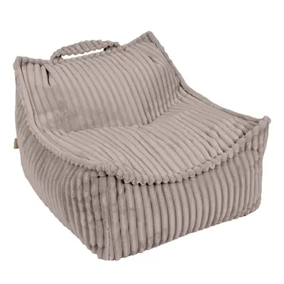 Fotoliu Tip Puf Pentru Copii Meowbaby   Churros Sako Bag ,   Pebble Beige, Material Certificat Oeko-tex Pjbcsbpg001ie
