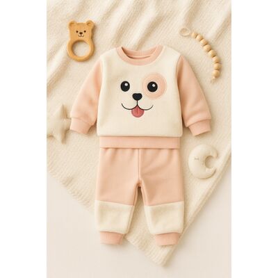 Set bluzita si pantaloni asortati fetite - cute puppy bbl5