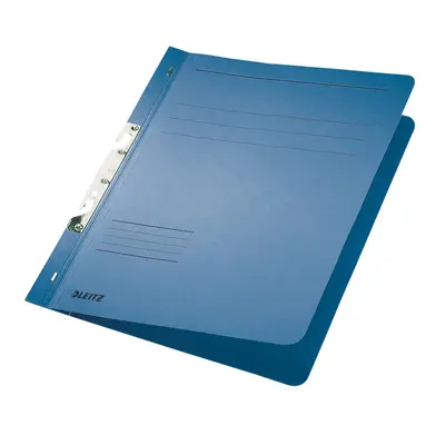 Dosar cu sina Leitz 1/1, carton, 100% reciclat, certificare Blue Angel, A4, incopciat, 170 coli, albastru BPTCSL374635