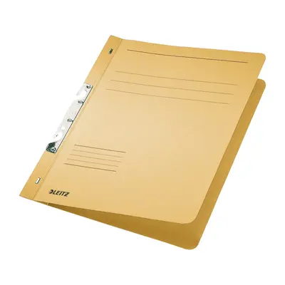 Dosar cu sina Leitz 1/1, carton, 100% reciclat, certificare Blue Angel, A4, incopciat, 170 coli, kraft BPTCSL374611