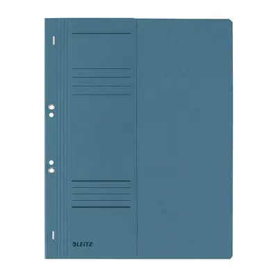 Dosar cu sina Leitz 1/2, carton, 100% reciclat, certificare Blue Angel, A4, cu capse, 170 coli, albastru BPTCSL374035