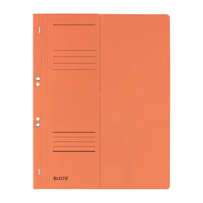 Dosar cu sina Leitz 1/2, carton, 100% reciclat, certificare Blue Angel, A4, cu capse, 170 coli, orange BPTCSL374045