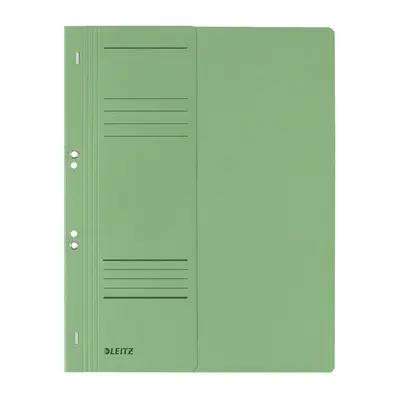 Dosar cu sina Leitz 1/2, carton, 100% reciclat, certificare Blue Angel, A4, cu capse, 170 coli, verde BPTCSL374055