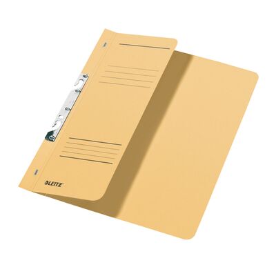 Dosar cu sina Leitz 1/2, carton, 100% reciclat, certificare Blue Angel, A4, incopciat, 170 coli, kraft BPTCSL374411