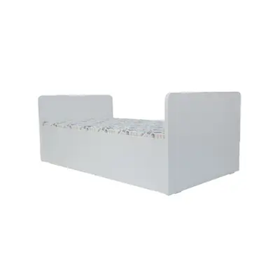 Pat copii Alb nepersonalizat model Nani compatibil saltea  180x80 Cm Ptv8781