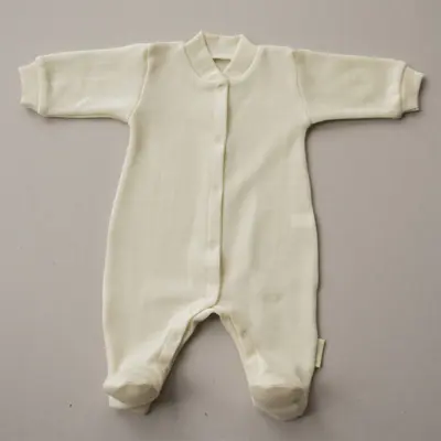 Salopeta Bebelusi Din Lana Merinos ,   Crem   Moale, Naturala Si Termoreglatoare, 62 Pjbc9897