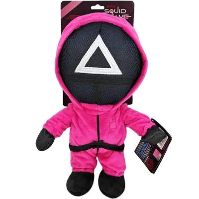 Jucarie din plus Guard (triunghi), Jocul Calamarului, 28 cm