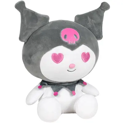 Jucarie din plus Hello Kitty Kuromi, Gri, 15 cm