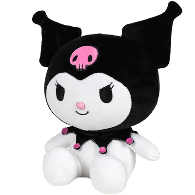 Jucarie din plus Hello Kitty Kuromi, Negru, 22 cm