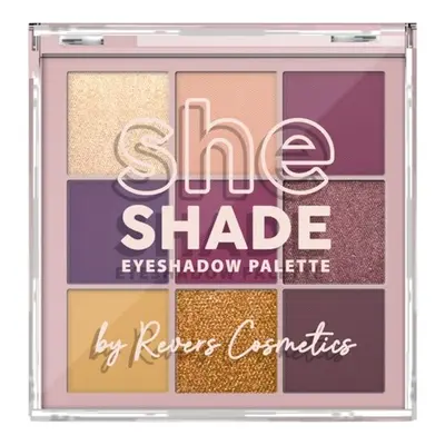 Paleta farduri de pleoape She Shade 02 Burgundy Glam, Revers, 02, 9 g