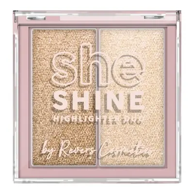 Paleta iluminator Duo She Shine 04 Heat Haze, Revers, 7,2 g