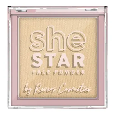 Pudră compactă She Star nr. 2 Vanilla, Revers, 10 g
