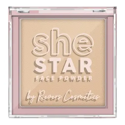 Pudră compactă She Star nr. 3 Beige, Revers, 10 g