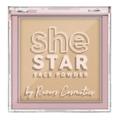 Pudră compactă She Star nr. 5 Almond, Revers, 10 g