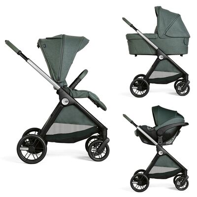 Carucior copii 3 in 1 Chicco Bellagio, Fir Tree (verde inchis), 0luni+ CHC8713633+8713733+8714633-8