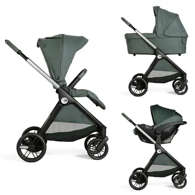 Carucior copii 3 in 1 Chicco Bellagio, Fir Tree (verde inchis), 0luni+ CHC8713633+8713733+8714633-8