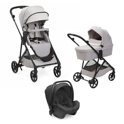 Carucior copii 3 in 1 Chicco Seety, cu scaun auto Kory Plus I-Size, FlorenceBeige (Bej), 0luni+ CHC8709770+8709870+8714645-8