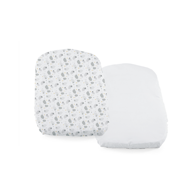 Set 2 buc cearsaf pentru Chicco Baby Hug, Grey Sheep, 0 luni+ CHC05010.-8_GREY SHEEP