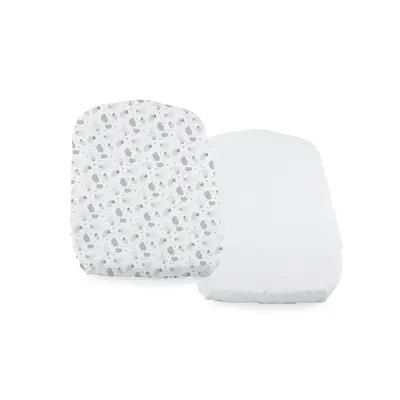 Set 2 buc cearsaf pentru Chicco Baby Hug, Grey Sheep, 0 luni+ CHC05010.-8_GREY SHEEP