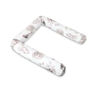 Aparatoare pentru patut, Qmini, Tip rulou, Cu husa detasabila, Lungime 180 cm, Din bumbac certificat Oeko Tex Standard 100, Teddy Bear and Friends Pink BYN6426972029643