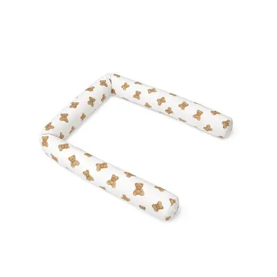 Aparatoare pentru patut, Qmini, Tip rulou, Cu husa detasabila, Lungime 180 cm, Din bumbac certificat Oeko Tex Standard 100, Teddy Toys BYN6426972029605