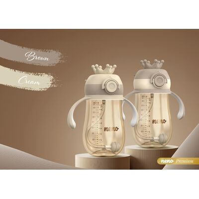 Neno Mio 2 Sticlă pentru copii cu pai JEMNEN-BAB-BT006