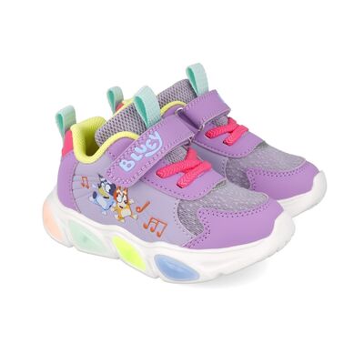 Sneakers Bluey cu luminite Garvalin 251856, roz (Marime: 22 (13,5-14,1 cm)) JEM251856-B-22