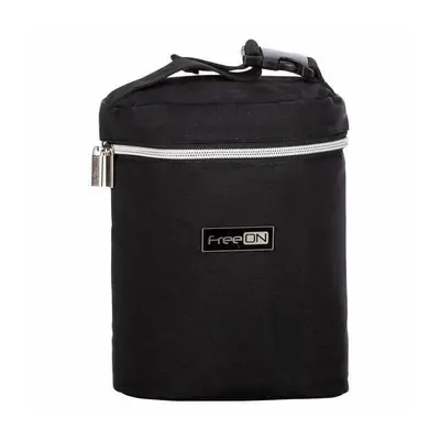 Geanta biberon, FreeON, Double Style, Pentru 2 biberoane, Mentine continutul atat cald, cat si rece, Black BYN86243