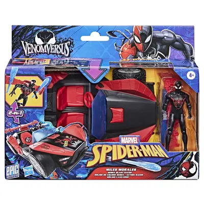 MARVEL SPIDER MAN VENOM VERSUS LANSATOR AUTO SI FIGURINA MILES MORALES VIVG0736