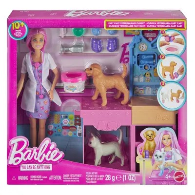 BARBIE YOU CAN BE ANYTHING SET CLINICA VETERINARA FAST CAST CU ACCESORII VIVMTJFX93