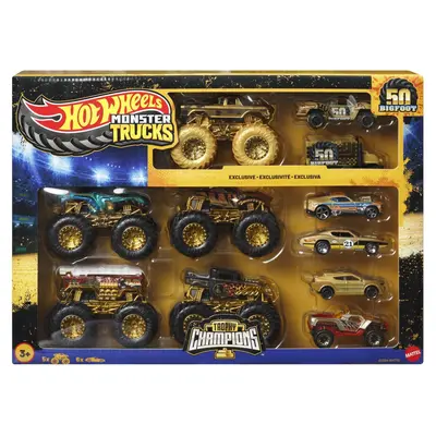 HOT WHEELS MONSTER TRUCK 50 BIGFOOT SET 11 VEHICULE TROPHY CHAMPIONS VIVMTJDW07