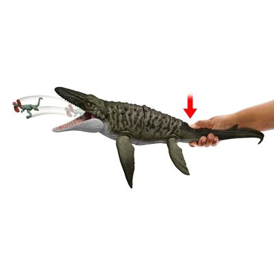 JURASSIC WORLD REBIRTH BITE N BLAST DINOZAUR MOSASAURUS INTERACTIV CU MISCARI SI FUNCTIE SPECIALA 50CM VIVMTJCH00