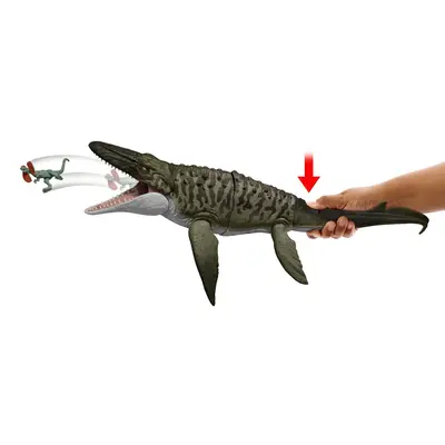 JURASSIC WORLD REBIRTH BITE N BLAST DINOZAUR MOSASAURUS INTERACTIV CU MISCARI SI FUNCTIE SPECIALA 50CM VIVMTJCH00