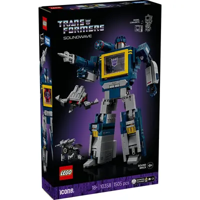 LEGO ICONS TRANSFORMERS SOUNDWAVE 10358 VIVLEGO10358