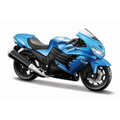 MAISTO MOTOCICLETA METALICA CU STAND EDITIE SPIECIALA KAWASAKI NINJA ZX 14R SCARA 1 LA 18 VIVMST39025_NinjaZX14R