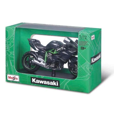 MAISTO MOTOCICLETA METALICA CU STAND KAWASAKI NINJA H2 R SCARA 1 LA 12 VIVMST32708