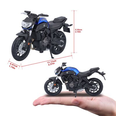 MAISTO MOTOCICLETA METALICA EDITIE SPECIALA YAMAHA MT07 SCARA 1 LA 18 VIVMST34007_YamahaMT07